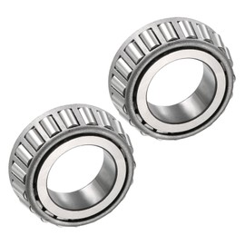 Kozelo 2pcs L44643 Tapered Roller Bearing - [1 Inch x 0.58 Inch] Chrome Steel Single Cone Bearing for Conveyor System Use