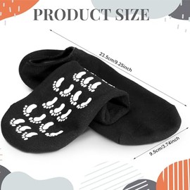 Cuffbow 4 pares de calcetines hidratantes de silicona para hombres loción gel calcetines de pies regalos para pies secos agrietados reparación suaviza