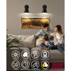 BIMEAN Black Battery Operated Wall Sconce Set of 3, Easy