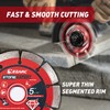 EZARC Diamond Cutting Discs, 125mm Segmented Diamond Cutting Blade for