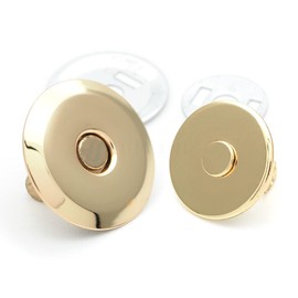 CRAFTMEMORE Botones magnéticos a presión de calidad, cierre fuerte para bolsos, costura, bolsos, cierres, paquete de 6 MNU (16 mm, dorado)