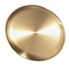 Xebslyti Round Stainless Steel Tray Dinner Dishes Plate Gold Decorative