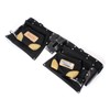 7 Pocket Double Tool Pouches with Heavy Duty Nylon Belt with Quick Release, Black