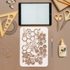 FINGERINSPIRE Beehive Stencils with Paint Brush, 11.7x8.3Inch Honeybee Pattern, Spring