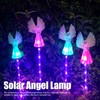 Solar Angel Lamp Colorful Lighting PP Stainless Steel Solar Powered