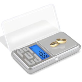 JUGLUTE Báscula Gramera Digital 500g, Precisión 0.01g para Alimentos, Oro, Joyería y Medicamentos - Pantalla LCD, Ideal para Cocina y Uso Profesional