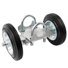 Heavy-Duty Steel Rolling Gate 6’’ Rubber Wheel Carrier for Driveway Chain Link Fence Metal Tube Gates and More, Pack of 1
