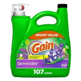Gain + Aroma Boost Liquid Laundry Detergent Lavender Scent 107 Loads 154 fl oz HE Compatible