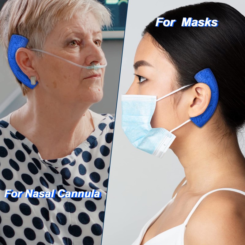 Boao 20 Pieces Nasal Cannula Ear Cushions Soft Oxygen Ear