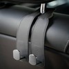 Jayanes Genuine Leather Car Seat Hooks for Headrest - Flexible