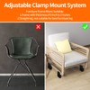 4Pack Bed Risers with Adjustable Screw Clamp, Fit Thickness of
