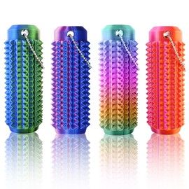 Little Ouchies - Juguete Fidget para Estimulación del Dolor (4 piezas), Juguete Fidget Estimulante para Adultos y Adolescentes, Llavero Estimulante Spiky Grippie Impreso en 3D, Juguete Sensorial para