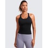 CRZ YOGA Seamless Ribbed Womens Tank Top Racerback Camisoles with