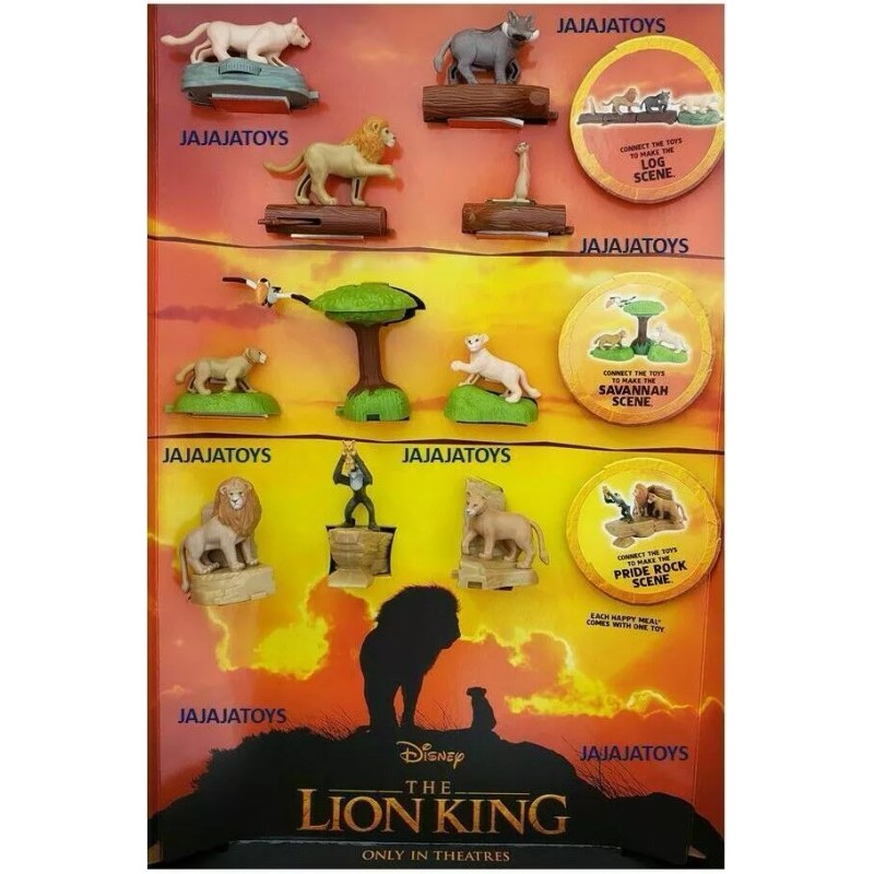 McDONALD'S 2019 THE LION KING - COMPLETE SET OF 10