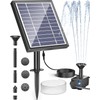 Biling Solar Fountain for Bird Bath, Solar Panel Kit Outdoor