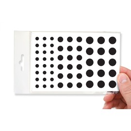 BLOCKED Stackable Webcam/Camera Vinyl Covers | 57 Low-Tack Restickable Webcam Sticker | 3-Sizes | Black 57-Pack (Muted Matte)