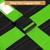 4 Pack Luggage Straps, 2M Adjustable Belts Keep Suitcase Secure