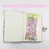 YankMooM Cat Secret Diary with Lock for Girls, Tie-Dye Kids