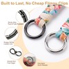 4 Sizes Metal Round Carabiner Clips with Spring O Ring,