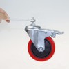 Heavy Duty Stem Caster Wheels M10-1.5X25mm Dual Locking No Noise