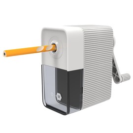 Nakabayashi DPS-H501W Manual Pencil Sharpener for Sharpening Thick Pencils, White