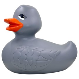 MIK funshopping Bath Duck Squeaky Duck Bath Toy (Duck XXL Grey)