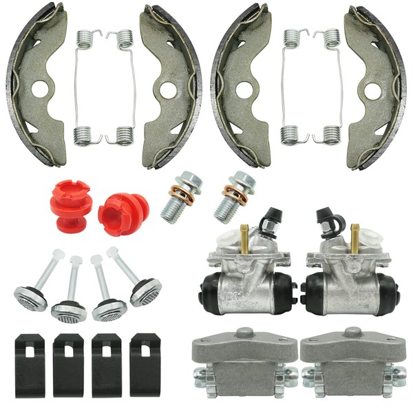 M MATI Front Brake Wheel Cylinders & Adjusters & Shoes for Honda FourTrax 300 TRX300 2x4 1993-2000 (Left&Right) 45340-HC4-000 45370-HC4-505 45350-HC4-505