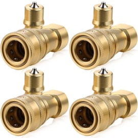 1/4" Quick Disconnect Coupler Valve Quick Disconnect Coupler Valve for Carpet Cleaning Wand Truck Mount Carpet Cleaning Wand Valve(4 Set)