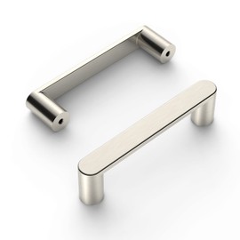 Amerdeco 10 Pack ZH0005MB Matte Black 5 Inch(128mm) Hole Centers Kitchen Cabinet Pulls Hardware Modern Kitchen Handles for Cabinets Cupboard Handles Drawer Pulls