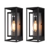 mirrea 14" Classic Outdoor Wall Sconce 1 Light in Matte