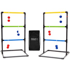 GoSports Juego de Escalera de Grado Profesional para Interiores y Exteriores con 6 Bolas de Goma Suave, Funda de Transporte de Viaje                  