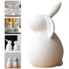 PRETYZOOM Ceramics Bunny Figurine Easter White Bunny Figurines Home Decor