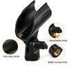 2 Pcs Universal Microphone Clip, Adjustable Mic Clip Holder for