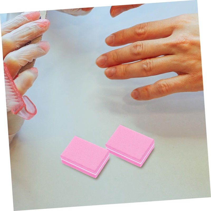 FRCOLOR 50pcs -sided Nail File Block for Manicure and Pedicure