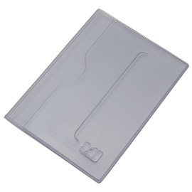 Practical ID Card Holder 4 Compartments MJ-Design Germany in Various Trendy Colours Made in EU, transparent, [PO] Minimalist