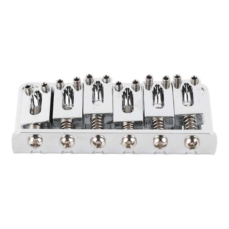 6 String Guitar Bridge Replacement Zinc Alloy Electric Guitar Saddle