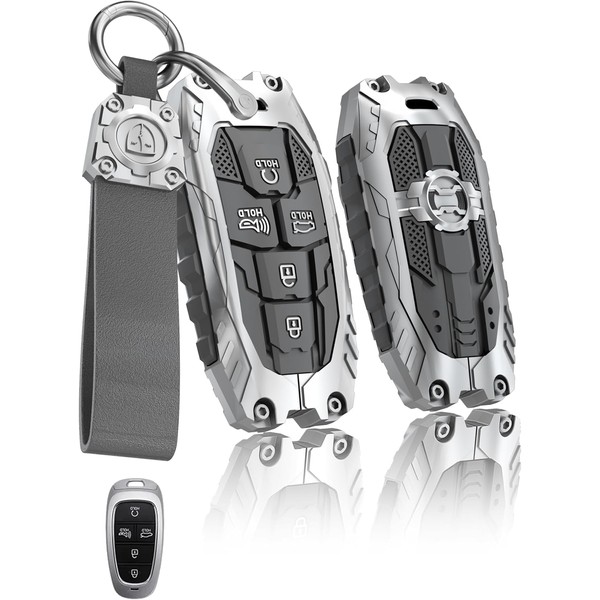 HERKIOCIO for Hyundai Key fob Cover,Heavy Car Key Case Protector