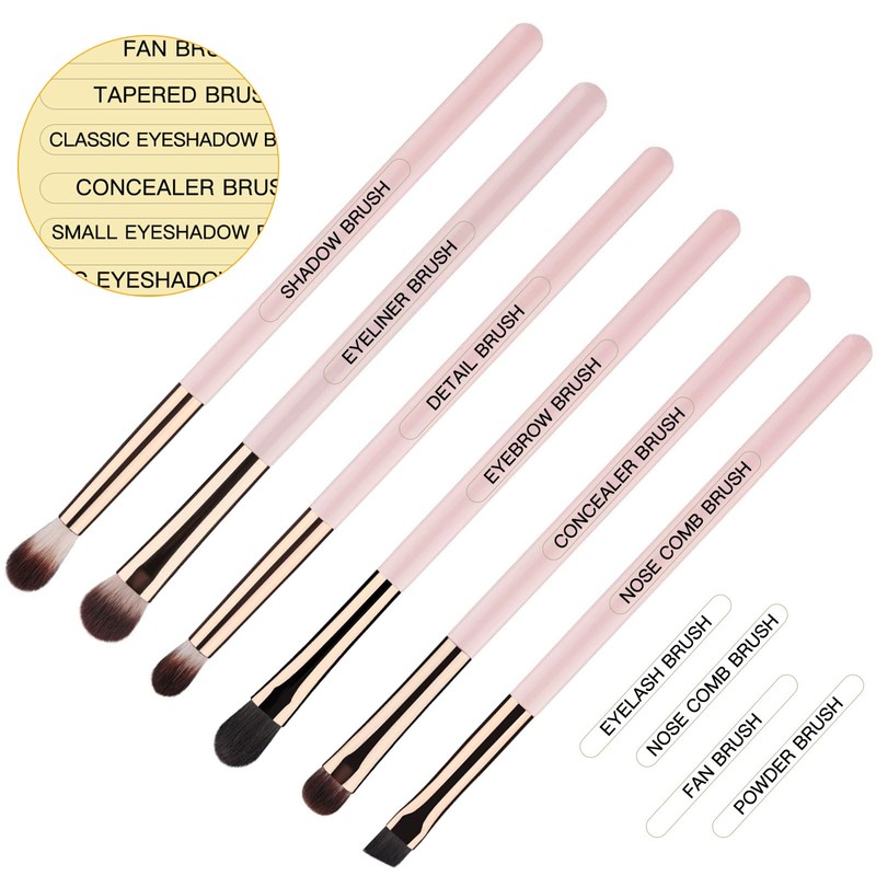 HVSWLY 210 PCS Makeup Brush Label Stickers,Waterproof Brush Name Labels,Self-adhesive