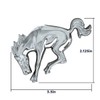 United Pacific 50130 Triple Chrome Plastic Bucking Horse Emblem, Badge