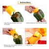 2Pcs Green Pepper Corer Tool Set - Fruit Separator Kitchen