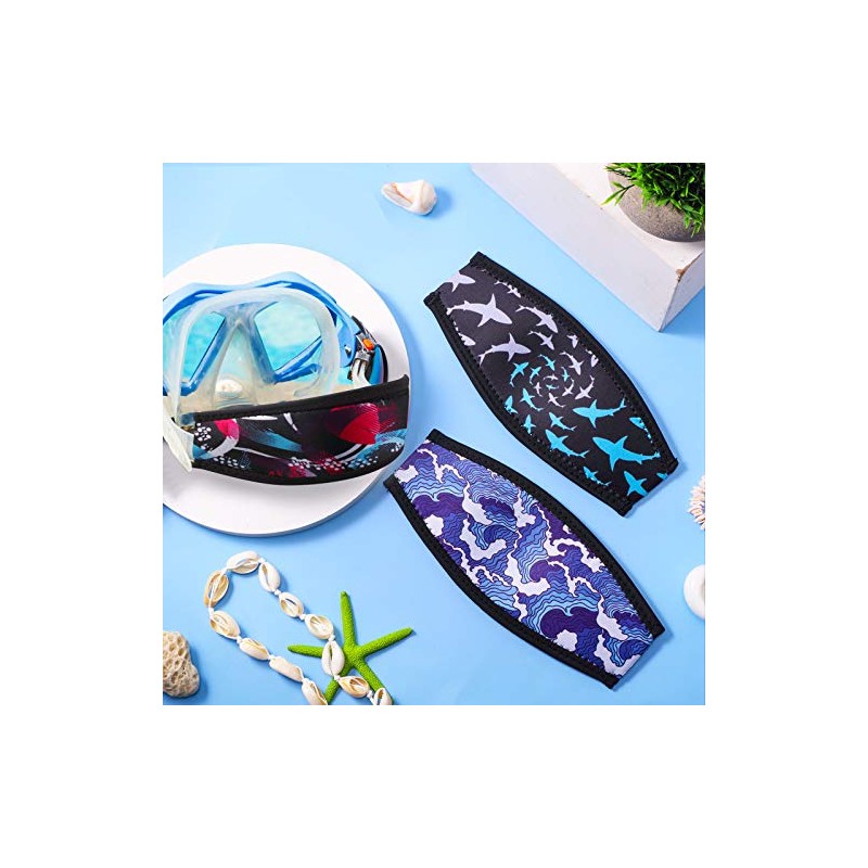 Skylety 3 Pieces Mask Strap Cover Dive Strap Cover Scuba