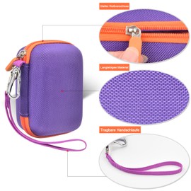 Carry Case Compatible with JBL Go 4 Portable Bluetooth Speaker Box Pro Sound - Bag Only (Purple)
