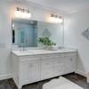 Bathroom Light Fixtures over Mirror, 3-Light Brushed Nickel Vanity Lights