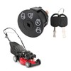 Interruptor de encendido con 2 llaves, repuesto para tractor cortacésped,