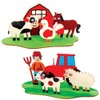 Baker Ross AX101 Create Your Own Farm Wooden 3D Scene,