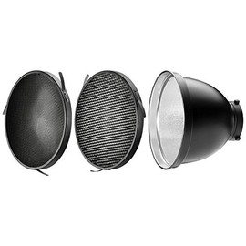 Westcott 70-Degree Wide Reflector with Honeycomb Grids, Bowens-Mount, Silver/Black