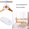 QUUPY 20PCS White Closet Dividers Clothes Organizers Clothing Rack Size