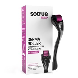 Sotrue Hair Growth Derma Roller 0.5 Mm With 540 Titanium Needles, Activates Hair Follicles, Repairs Damaged Hair, For Hair Fall & Hair Thickening, Reduces Acne Scars, Safe & Effective To Use