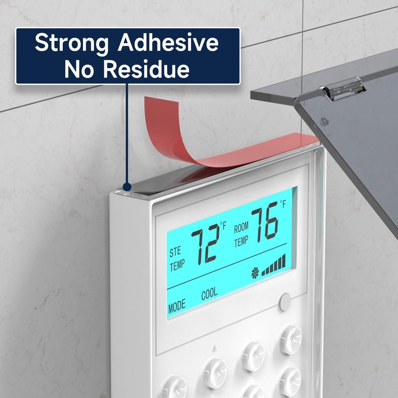 Pearwow Central AC Thermostat Cover Panel,4-3/4" AC Wired Controler Panel