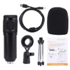 LiebeWH USB Microphone, USB Condenser, Metal Live Microphone for Computer,